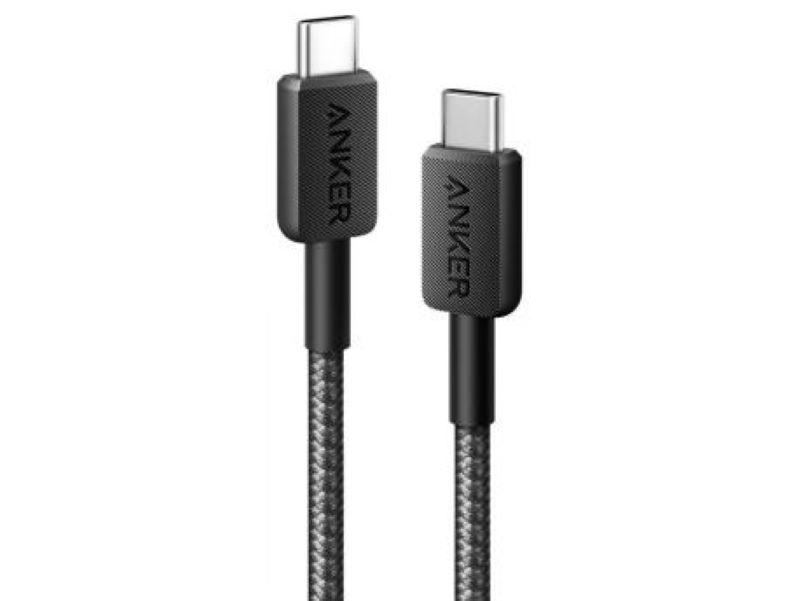 ANKER 322 USB-C to USB-C Cable 3ft Braided Black