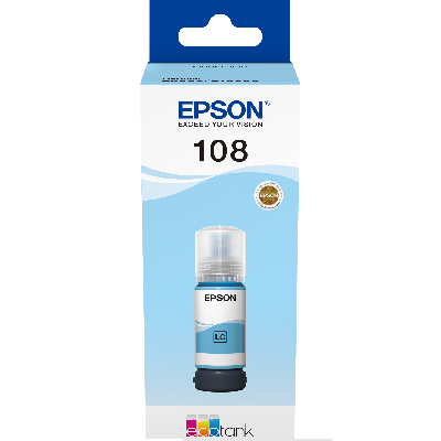 C13T09C54A 108 Light Cyan Ecotank ink bottle Epson