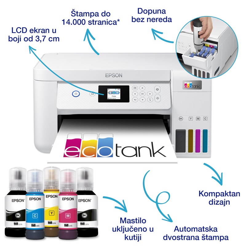 Epson EcoTank MFP L4266 Color A4 štampač